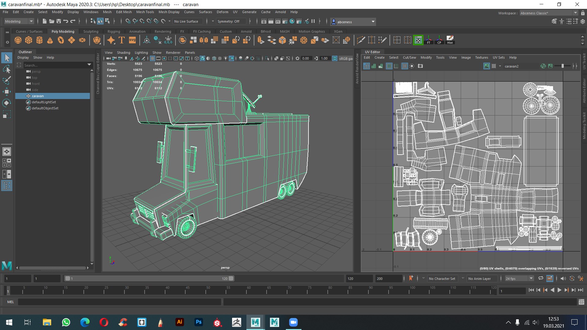 3D Caravan Cartoon Toon Model - TurboSquid 1707614