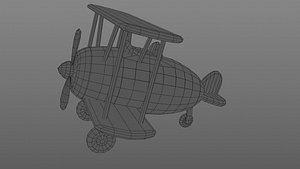 3D Toy Airplane Game model