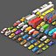 Fahrzeugpaket Low-Poly