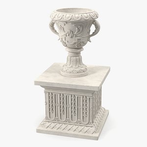 Provence Planter Urn On Plinth