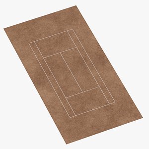 tennis clay surface 3D model