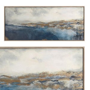 3D model Lac Bleu Framed Print