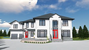 3D exterior interior render revit