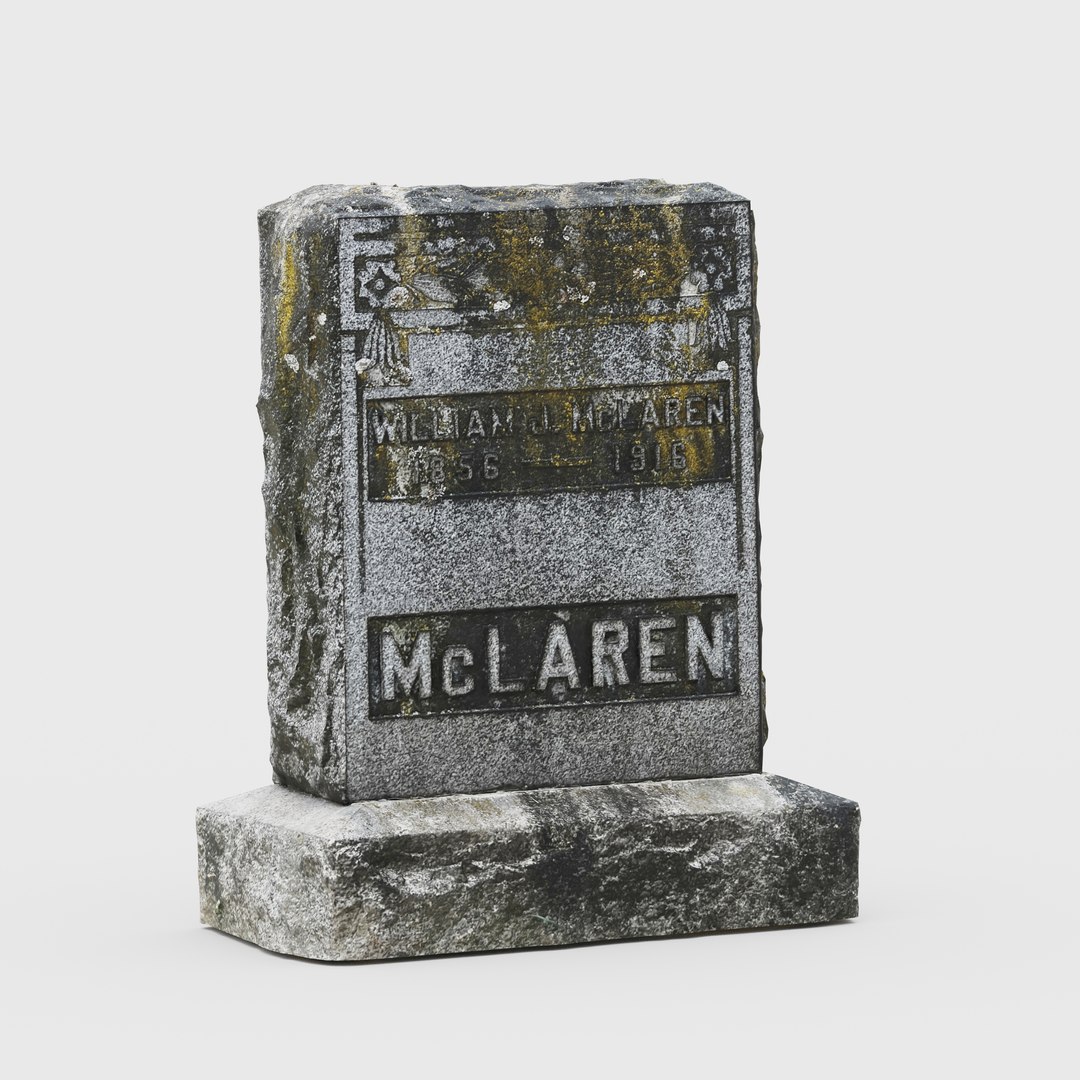 3D 3d Scanned Tombstone 04 - TurboSquid 1995136