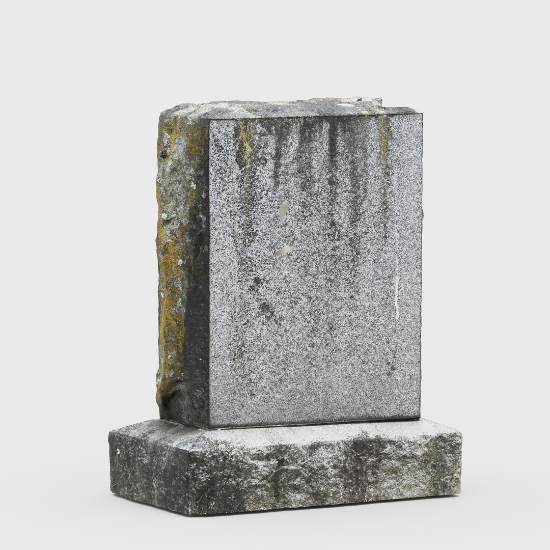 3D 3d Scanned Tombstone 04 - TurboSquid 1995136