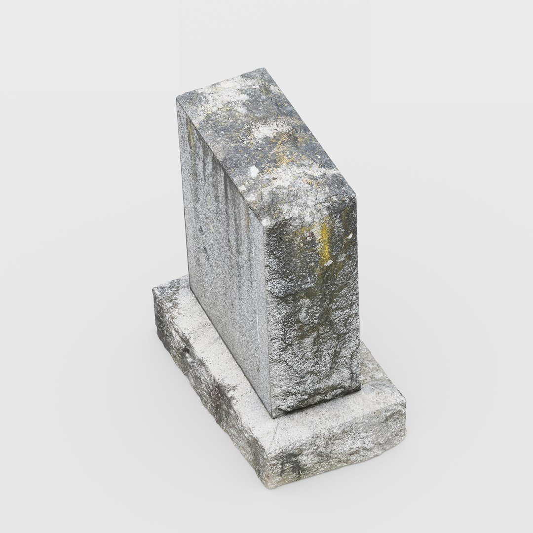 3D 3d Scanned Tombstone 04 - TurboSquid 1995136