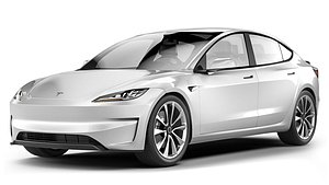 3D Tesla Model 3 Performance Long Range 2024