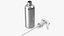Vaporisateur Aluminium avec Spray Top Blanc 150 ml
