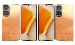 Vivo iQOO Neo11 Pixel Orange 3D