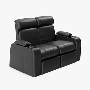 3D Armchair for Cinema Black model