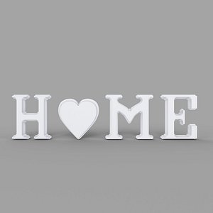 Decor Object - Home Text