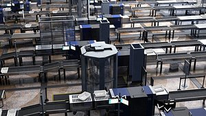 Airport security checkpoint