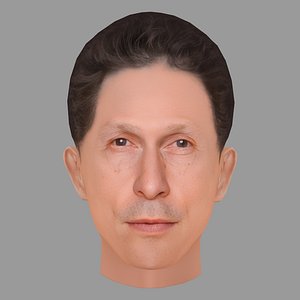 Tim Blake Nelson Head - Low poly head for game 3D