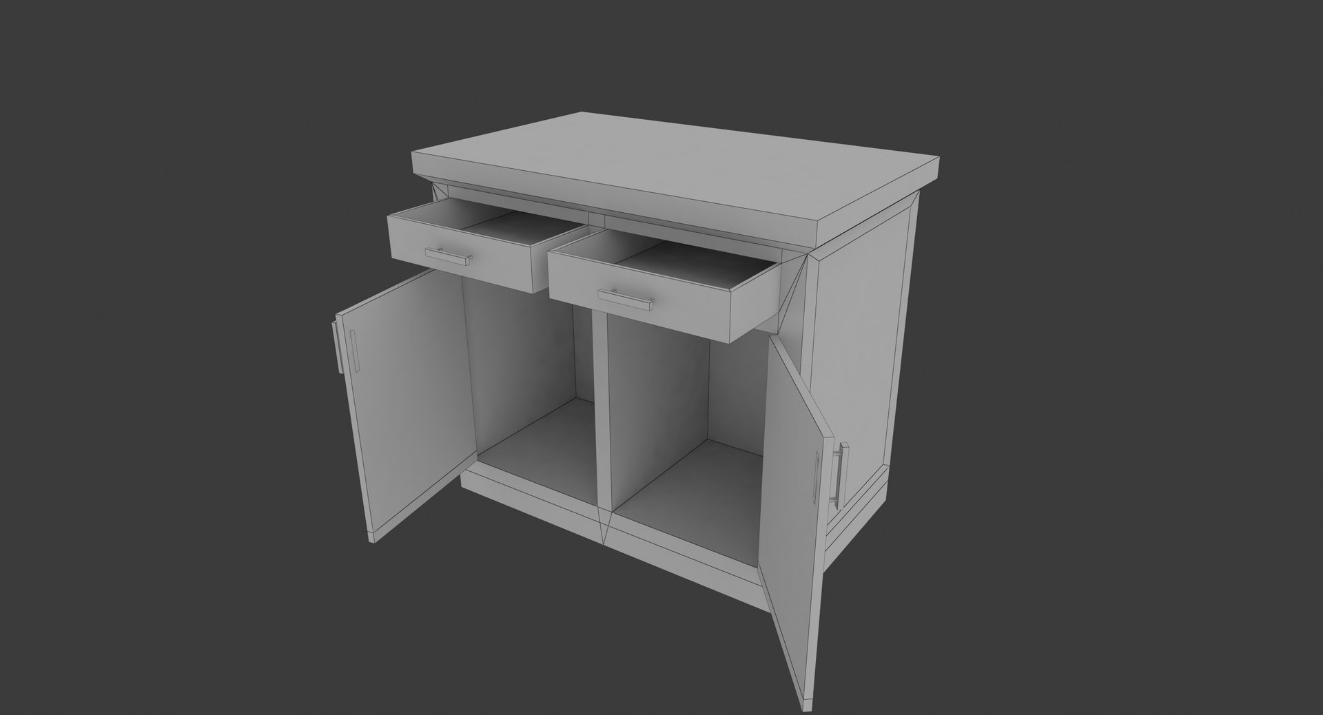 Openable Metal Table 3D - TurboSquid 1269521