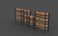 Modello 3D degli scaffali espositivi della panetteria