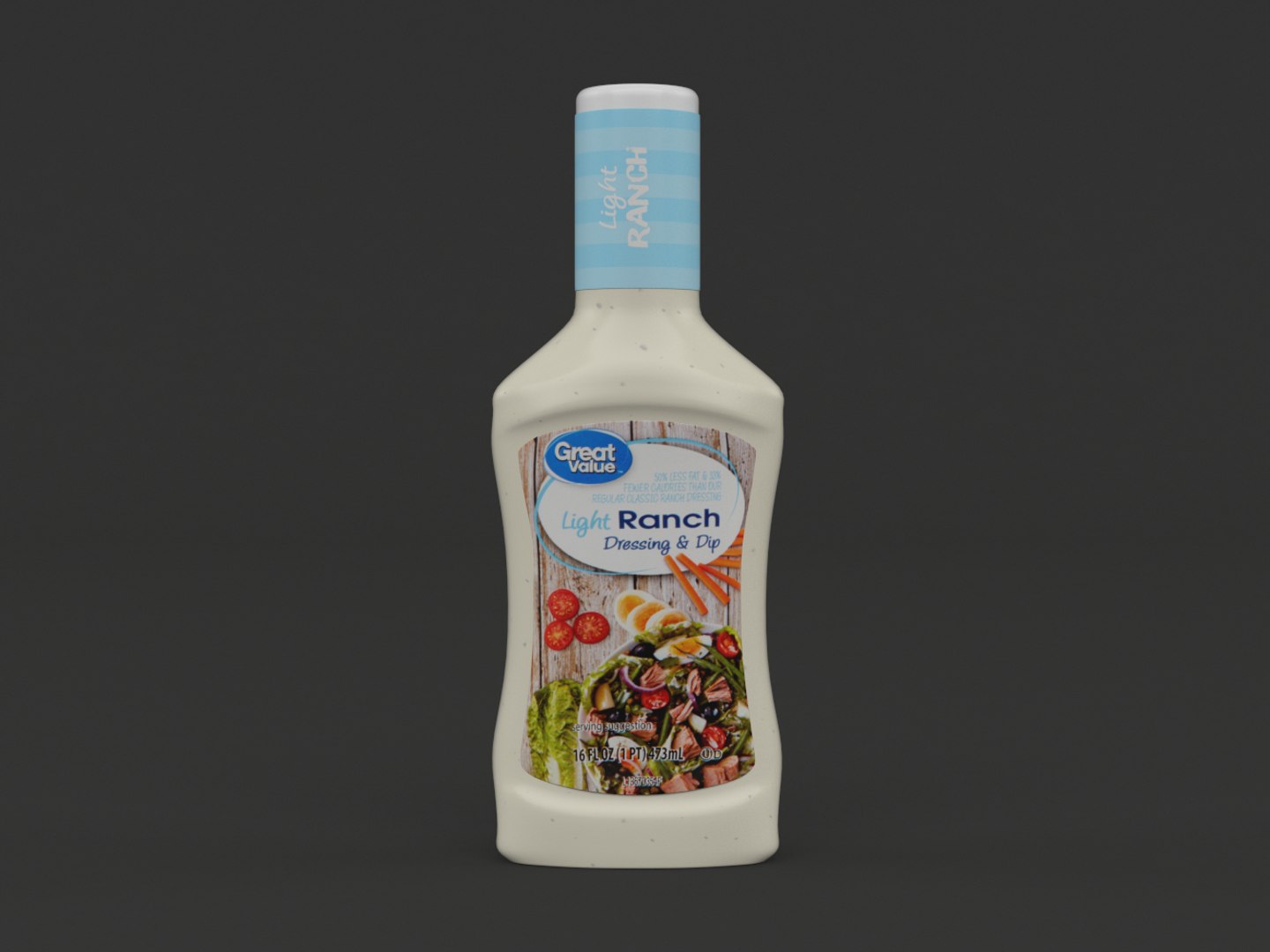 Great Value Ranch Dressing 3D Model - TurboSquid 1604316
