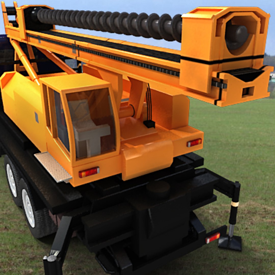 Machine Vehicle Boring Truck 3d Max