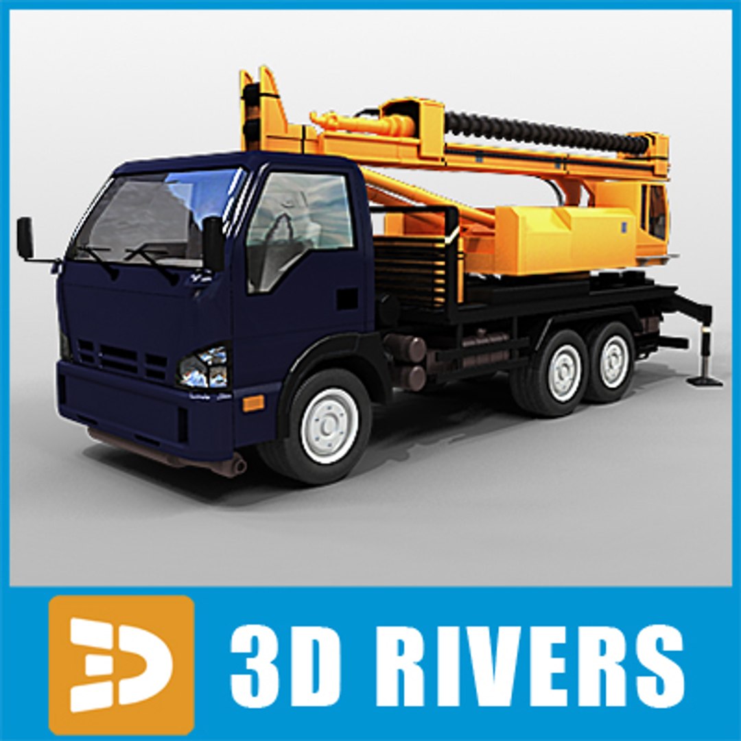 Machine Vehicle Boring Truck 3d Max