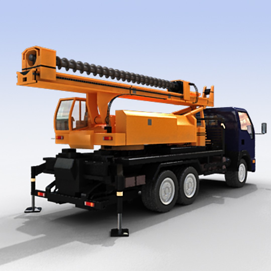 Machine Vehicle Boring Truck 3d Max