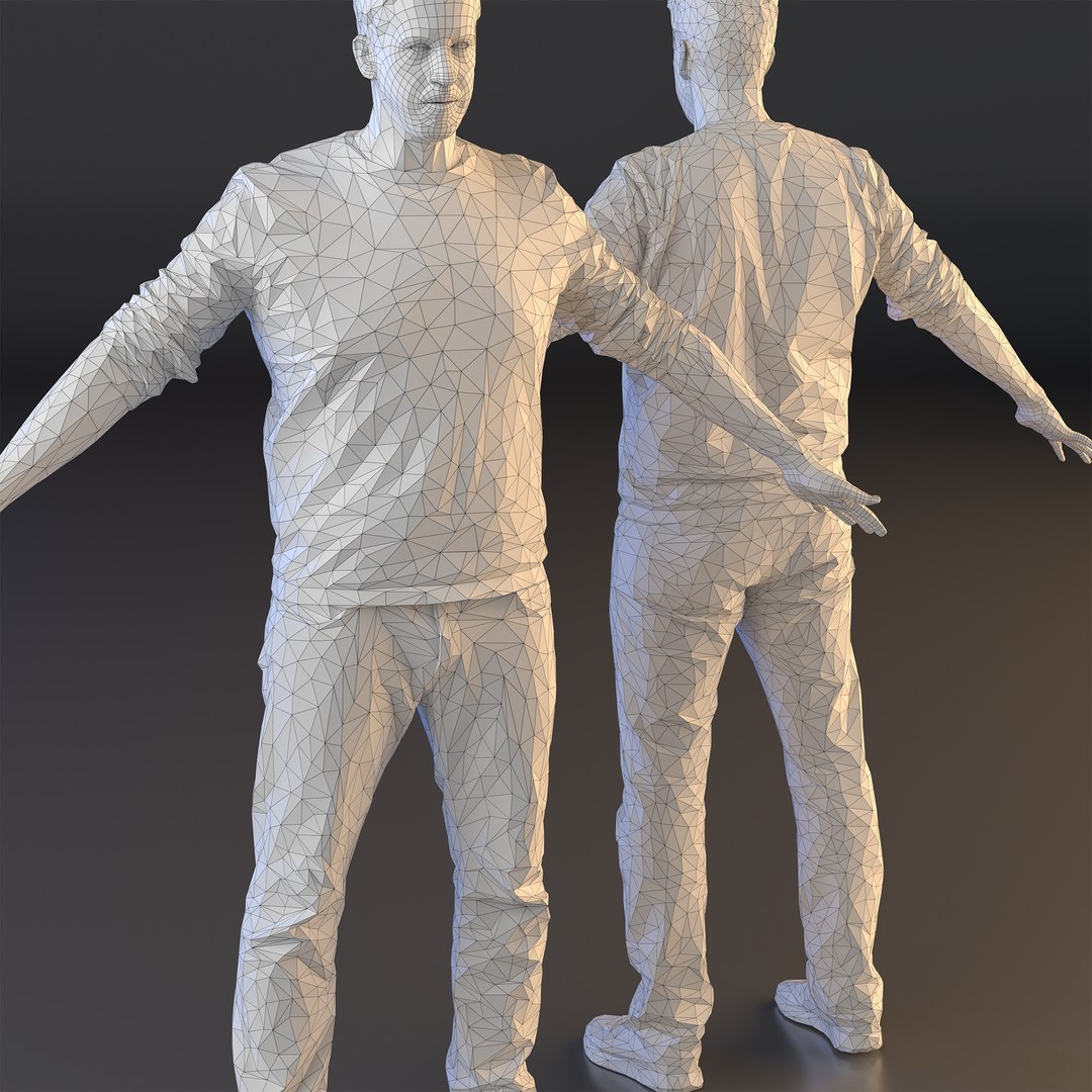 3D Rigged Man Character - 3D Scanned Figure 0026 - TurboSquid 2409699