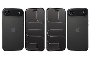 3D Apple iPhone Air Space Black model