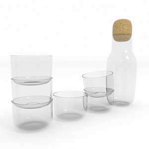 corky glasses 3d model