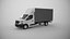 Renault Master 2025 Curtain  Box Truck 3D Model model