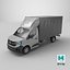 Renault Master 2025 Curtain  Box Truck 3D Model model