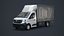 Renault Master 2025 Curtain  Box Truck 3D Model model