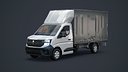 Renault Master 2025 Curtain  Box Truck 3D Model