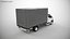 Renault Master 2025 Curtain  Box Truck 3D Model model