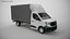 Renault Master 2025 Curtain  Box Truck 3D Model model