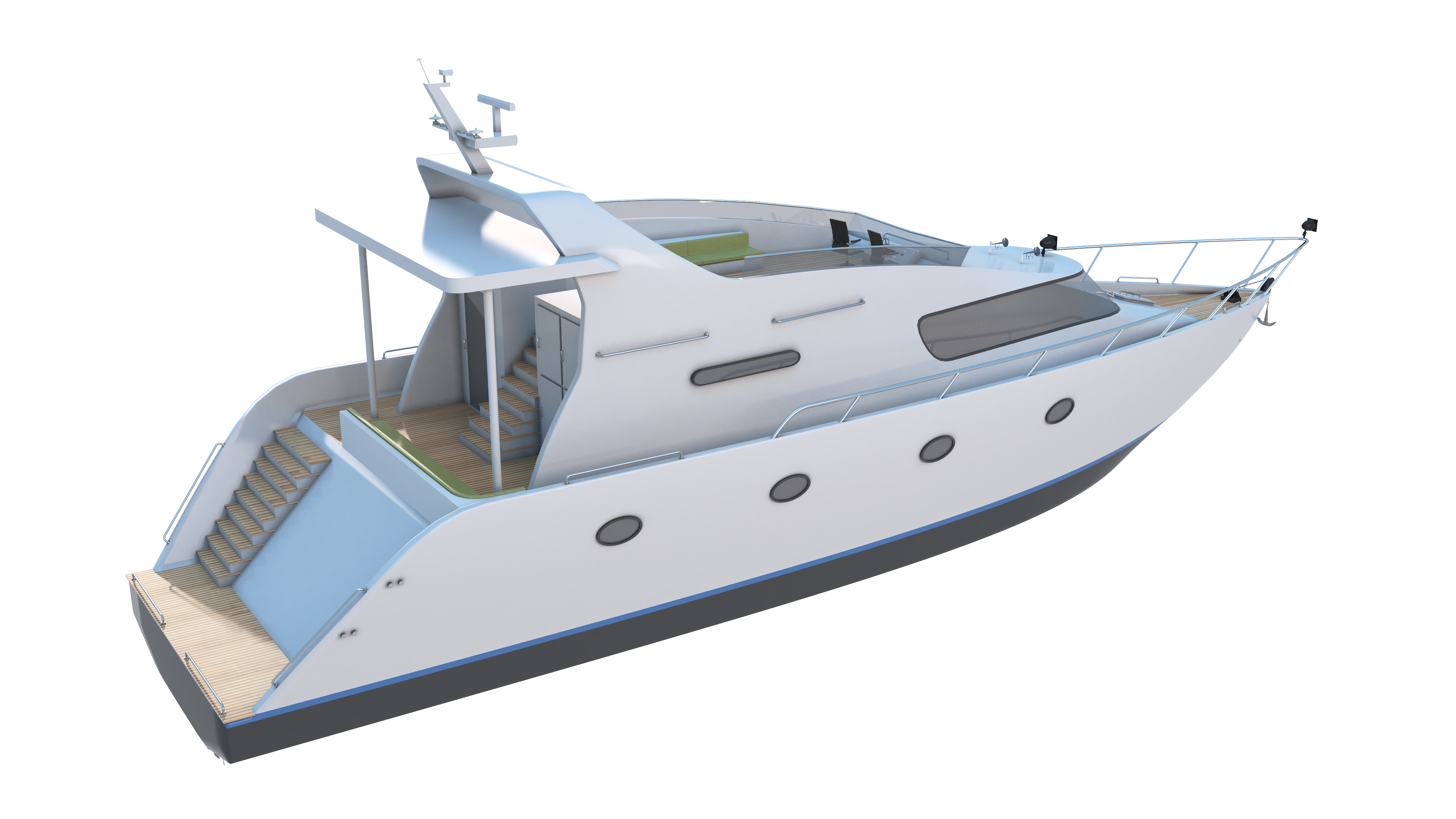 motor yacht 3d