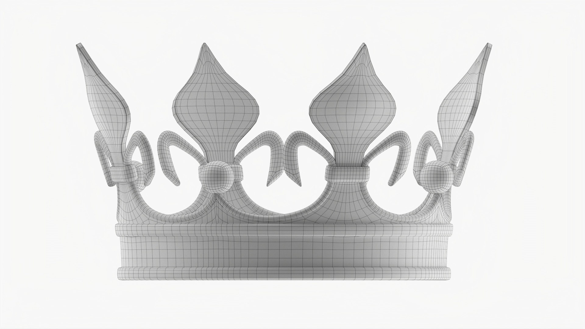 Royal coronation gold crown 03 model - TurboSquid 1777176