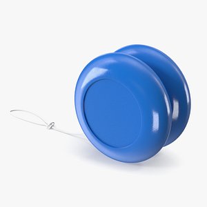 Yo-Yo Toy Blue 3D