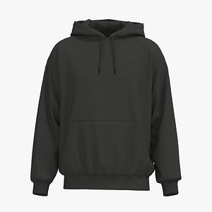 3D model Male raglan hoodie