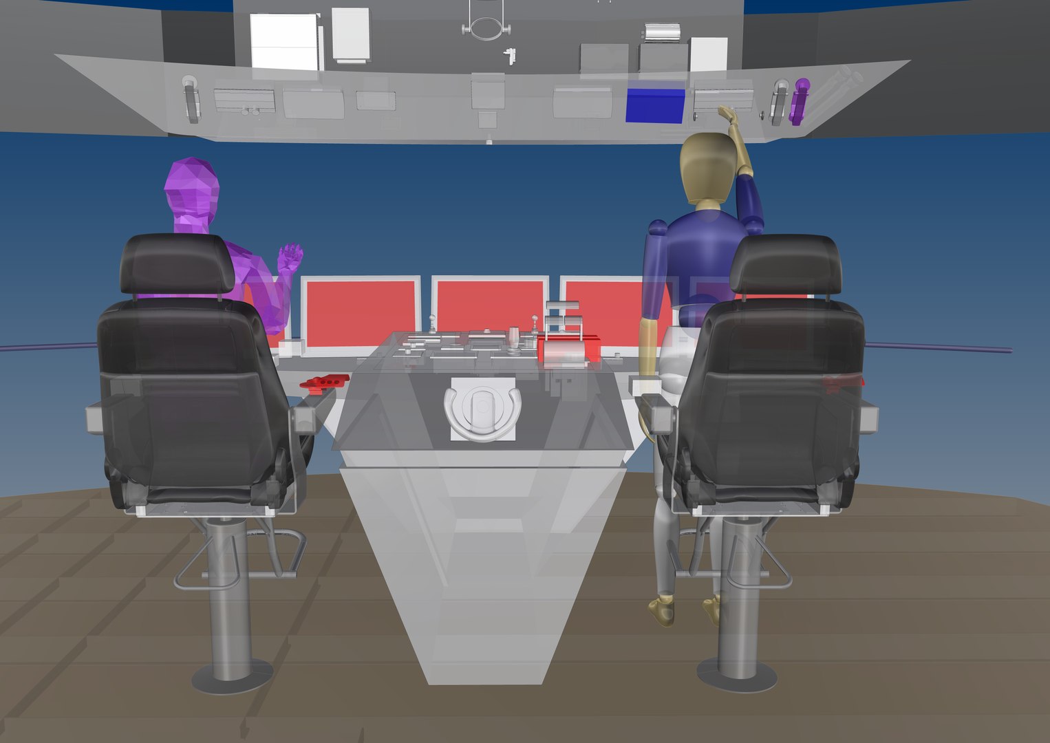 3d Command Center Room Model