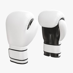 Leather boxing gloves