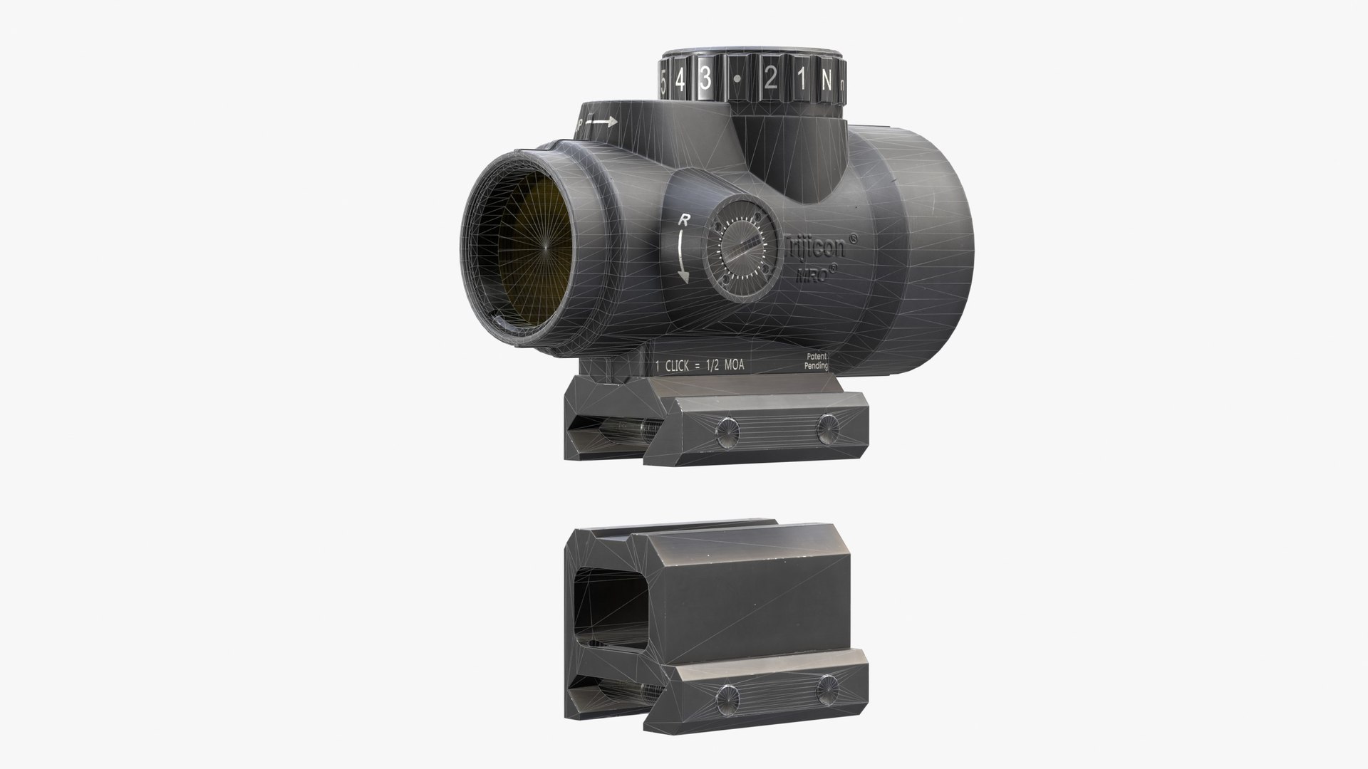 Trijicon MRO red dot sight 3D model https://p.turbosquid.com/ts-thumb/8o/HLilWy/ei/preview12_2/jpg/1775249106/1920x1080/fit_q87/0addca50ee1f502a554e63d8cf91fc72268e81f9/preview12_2.jpg