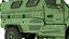 Armored Fighting Vehicle Green Rigged