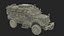 Armored Fighting Vehicle Green Rigged