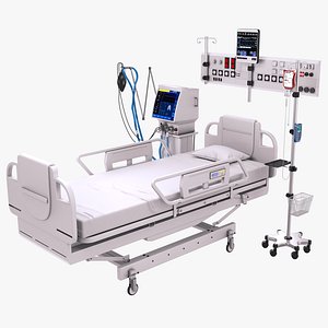 3D model ICU Equipment - White
