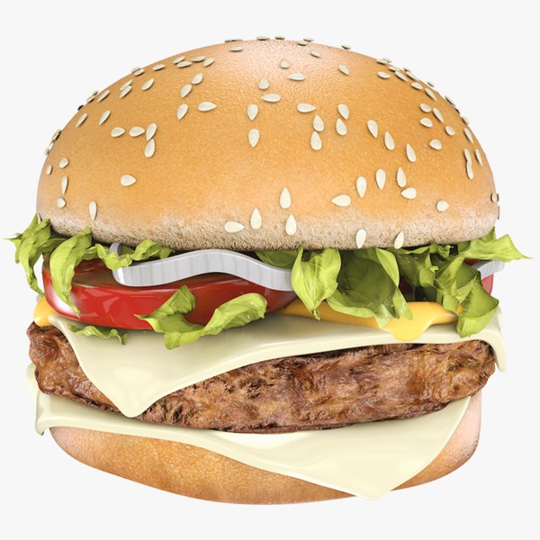 hamburger meat bread 3D model