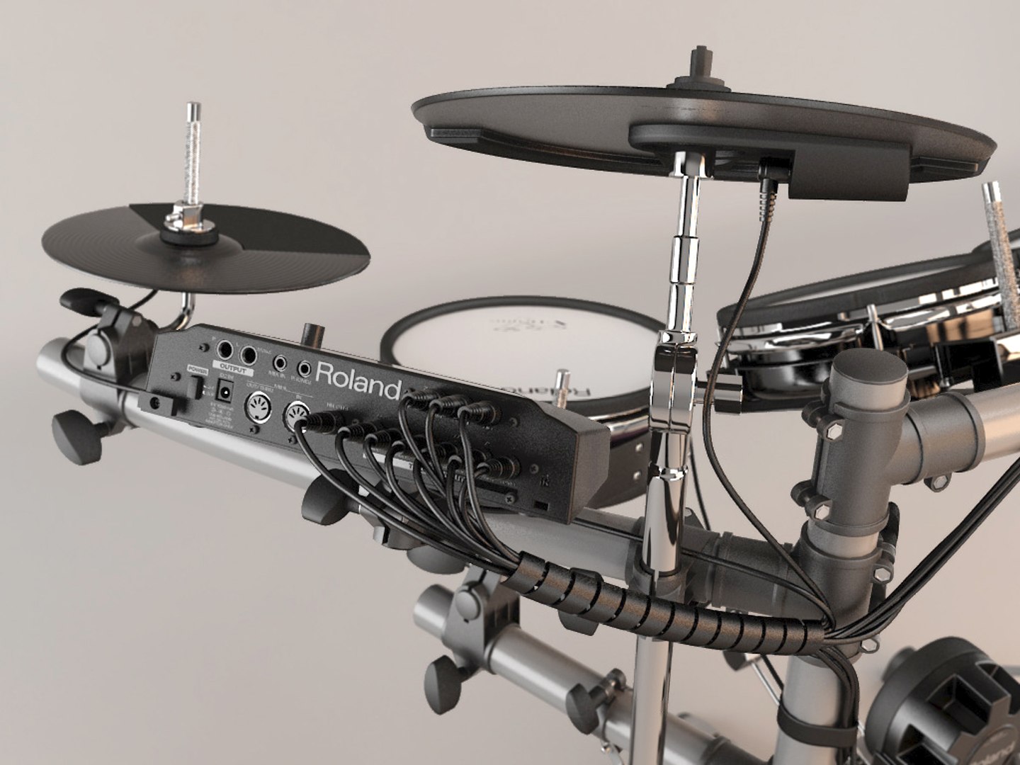 roland td6-kx electronic drum kit 3d max
