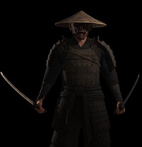 3D Samurai Oni model