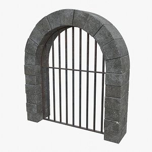 3D Old Dungeon Bars model