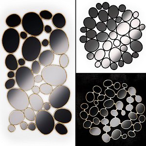 mirrors set 10 3D