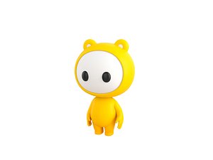 Character264 Rigged Mascot 3D model