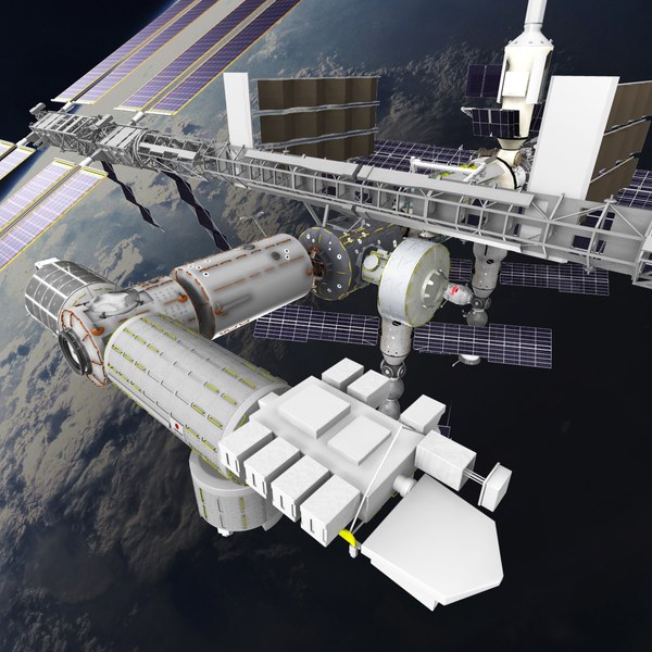 3d model international space station