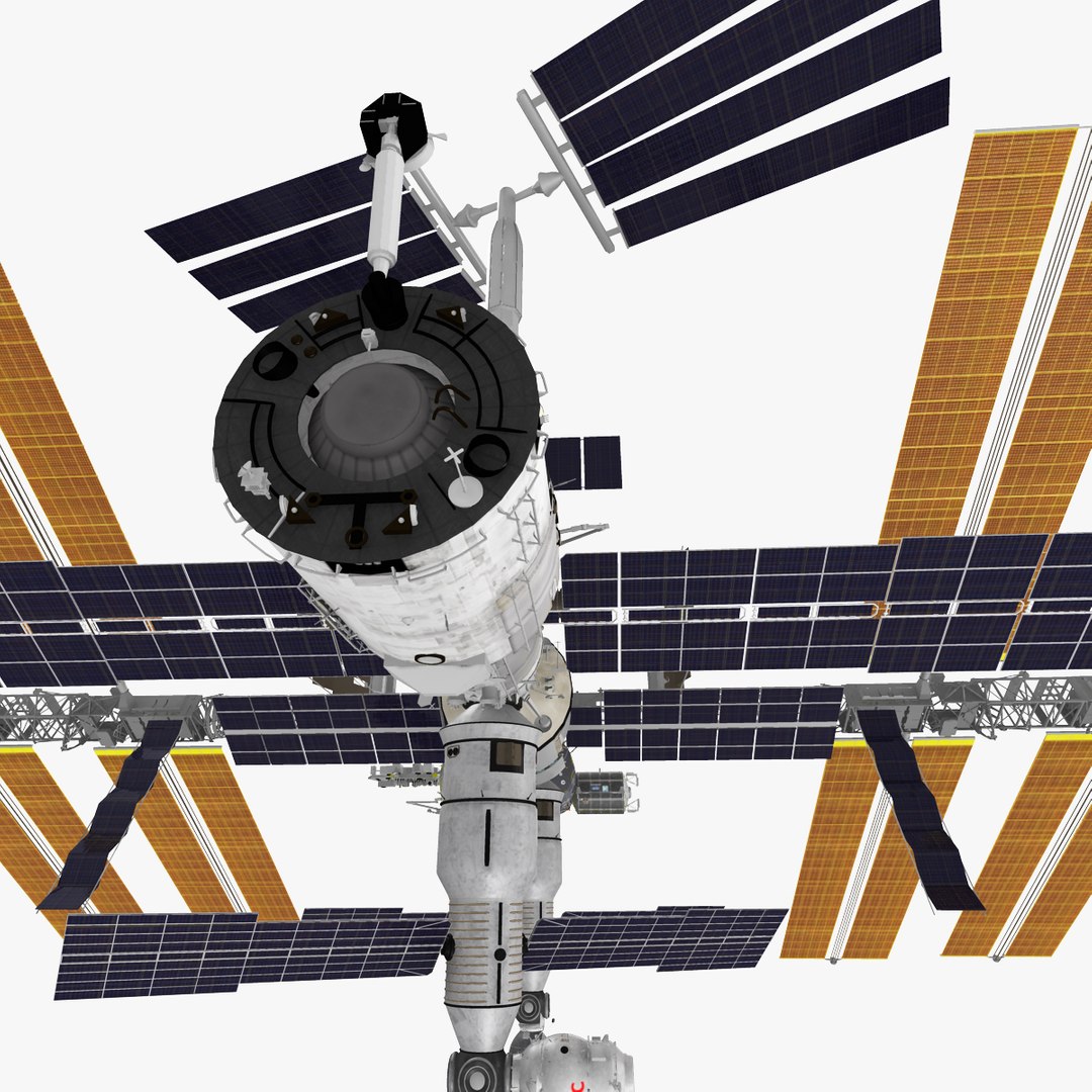 3d model international space station